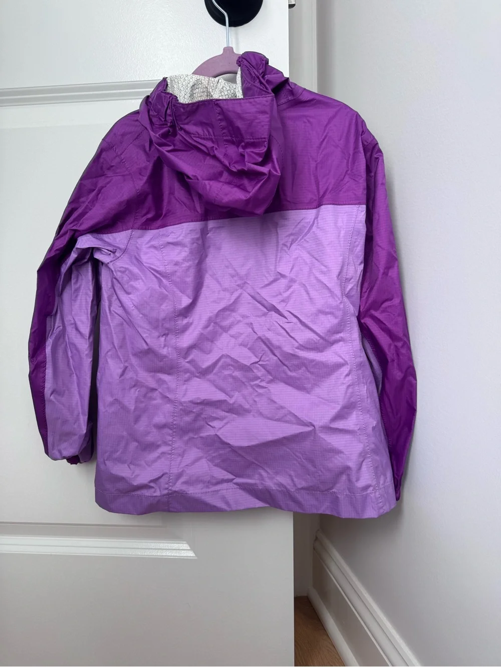 Kids Two-Tone Purple Packable Jacket